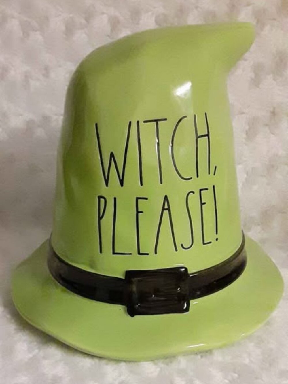Rae Dunn Halloween Witch Please Hat Decor